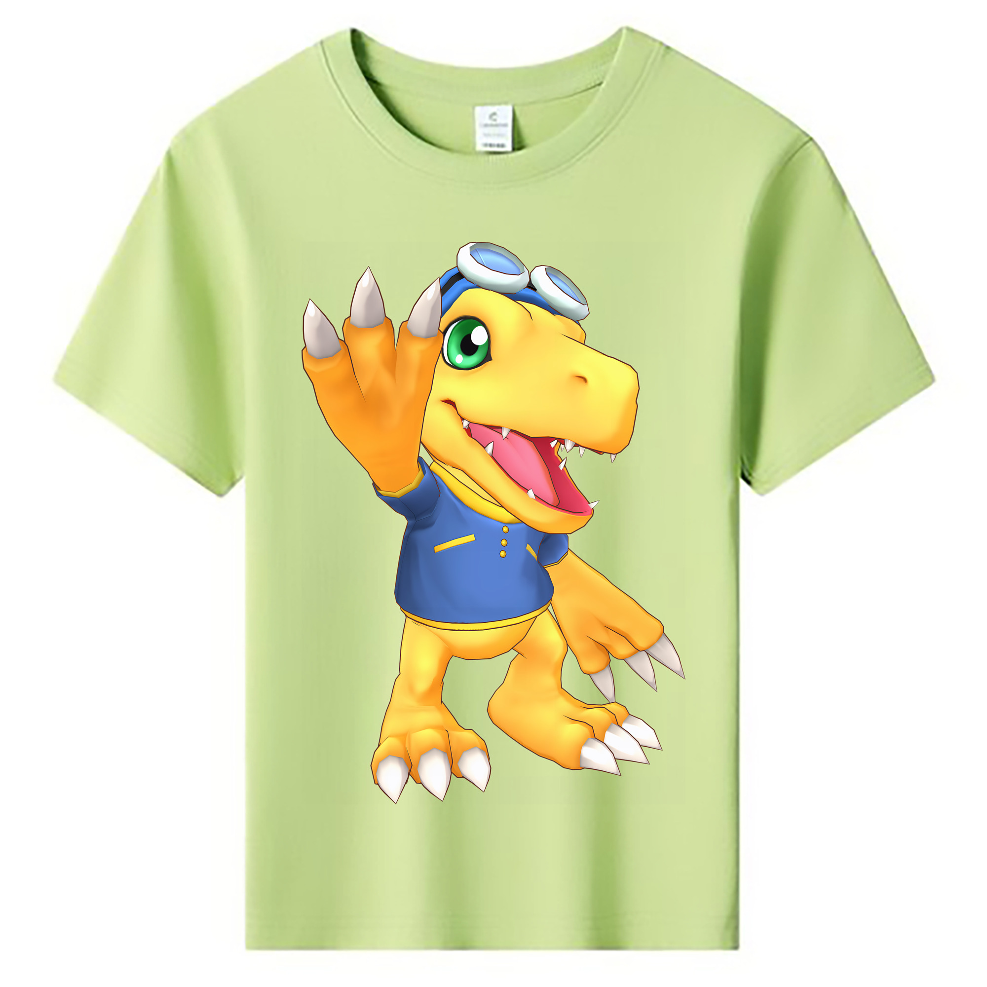 （画像用） Digimon デジタルモンスター/デジモン 綿100％キッズTシャツ（フロントプリント）